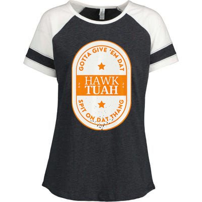 Hawk Tuah 2024 Tennessee Premium Enza Ladies Jersey Colorblock Tee