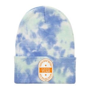 Hawk Tuah 2024 Tennessee Premium Tie Dye 12in Knit Beanie