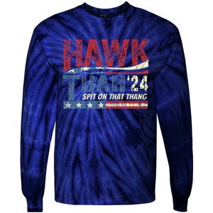 Hawk Tuah 24 Spit On That Thang Tie-Dye Long Sleeve Shirt