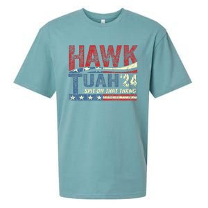 Hawk Tuah 24 Spit On That Thang Sueded Cloud Jersey T-Shirt