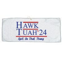 Hawk Tuah 24 Spit On That Thang Large Microfiber Waffle Golf Towel