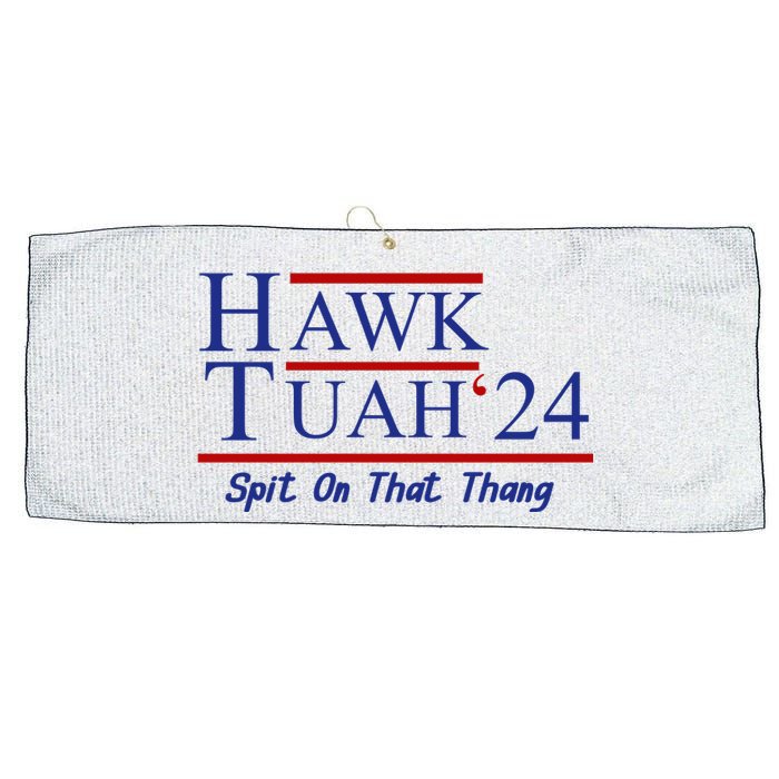 Hawk Tuah 24 Spit On That Thang Large Microfiber Waffle Golf Towel