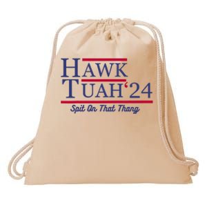 Hawk Tuah 24 Spit On That Thang Drawstring Bag