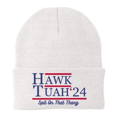 Hawk Tuah 24 Spit On That Thang Knit Cap Winter Beanie