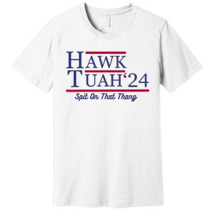 Hawk Tuah 24 Spit On That Thang Premium T-Shirt