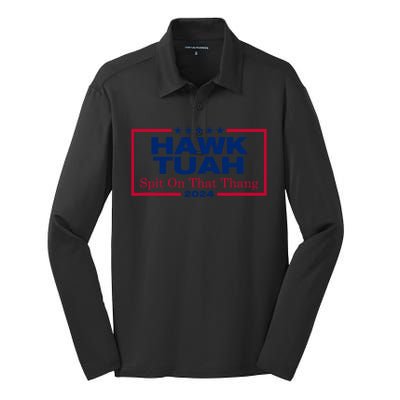 Hawk Tuah 2024 Utah Silk Touch Performance Long Sleeve Polo