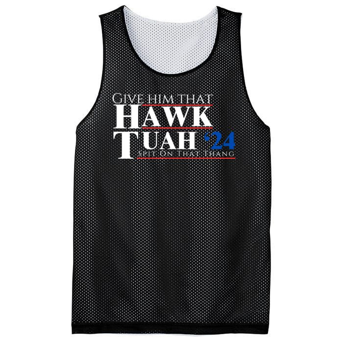 Hawk Tuah 24 Spit On That Thang Mesh Reversible Basketball Jersey Tank