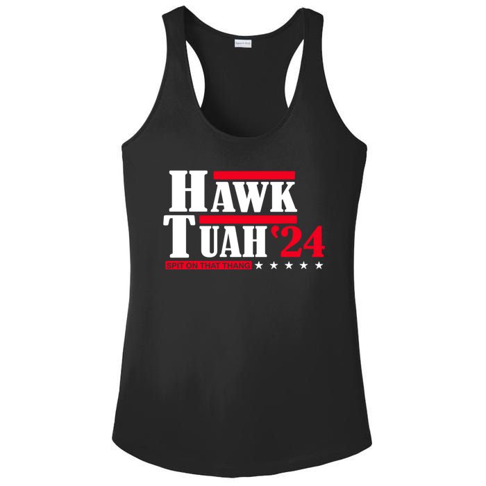 Hawk Tuah 24 Spit On That Thang Ladies PosiCharge Competitor Racerback Tank