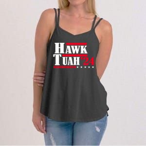 Hawk Tuah 24 Spit On That Thang Women's Strappy Tank