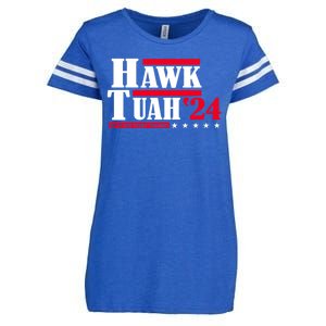 Hawk Tuah 24 Spit On That Thang Enza Ladies Jersey Football T-Shirt