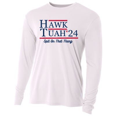 Hawk Tuah 24 Spit On That Cooling Performance Long Sleeve Crew