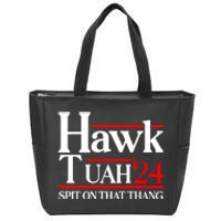 Hawk Tuah 24 Spit On That Thang Zip Tote Bag