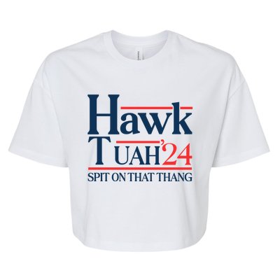 Hawk Tuah 24 Spit On That Thang Bella+Canvas Jersey Crop Tee