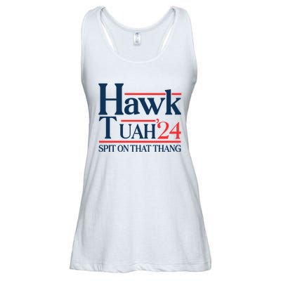 Hawk Tuah 24 Spit On That Thang Ladies Essential Flowy Tank