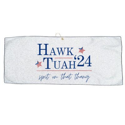 Hawk Tuah 24 Spit On That Thang Large Microfiber Waffle Golf Towel