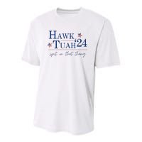 Hawk Tuah 24 Spit On That Thang Youth Performance Sprint T-Shirt