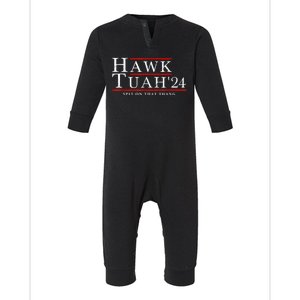 Hawk Tuah 24 Spit On That Thang Infant Fleece One Piece