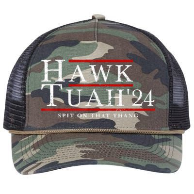 Hawk Tuah 24 Spit On That Thang Retro Rope Trucker Hat Cap