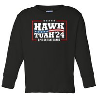 Hawk Tush 24 Spit On That Thing Retro Political President Toddler Long Sleeve Shirt