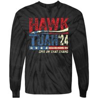 Hawk Tuah 24 Spit On That Thang Tie-Dye Long Sleeve Shirt