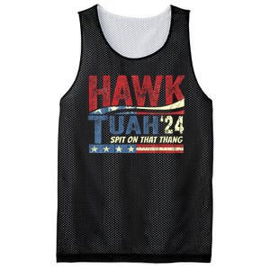 Hawk Tuah 24 Spit On That Thang Hawk Tuah 2024 Funny Viral Design Mesh Reversible Basketball Jersey Tank