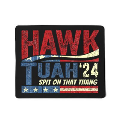 Hawk Tuah 24 Spit On That Thang Hawk Tuah 2024 Funny Viral Design Mousepad