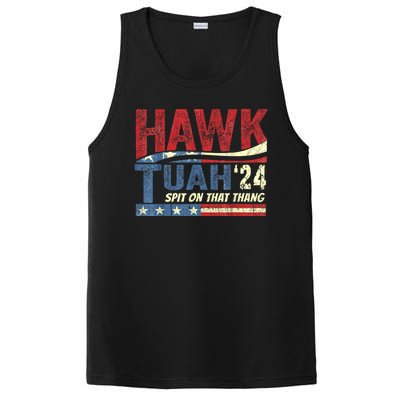 Hawk Tuah 24 Spit On That Thang Hawk Tuah 2024 Funny Viral Design PosiCharge Competitor Tank