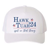 Hawk Tuah 24 Election Tiktok Trend Political Funny Yupoong Adult 5-Panel Trucker Hat