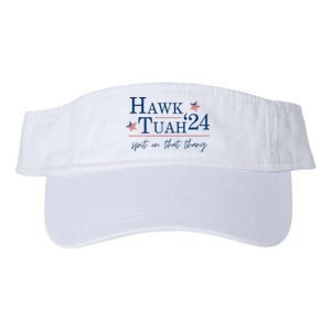 Hawk Tuah 24 Election Tiktok Trend Political Funny Valucap Bio-Washed Visor