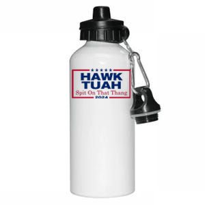 Hawk Tuah 24 Spit On That Thang Funny Quote Aluminum Water Bottle