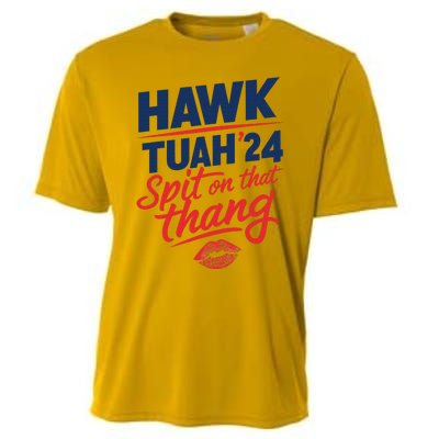 Hawk Tuah 2024 Funny Hawk Tush Design Cooling Performance Crew T-Shirt