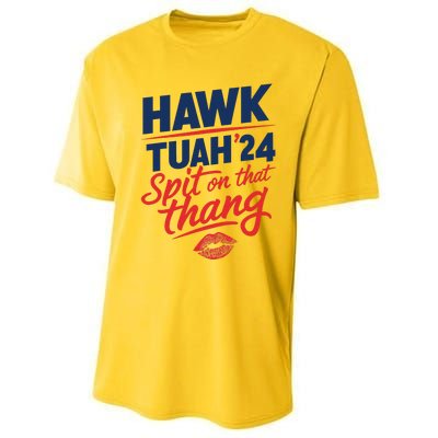 Hawk Tuah 2024 Funny Hawk Tush Design Performance Sprint T-Shirt