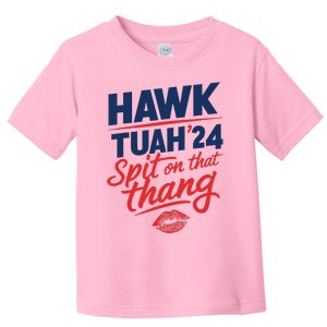 Hawk Tuah 2024 Funny Hawk Tush Design Toddler T-Shirt