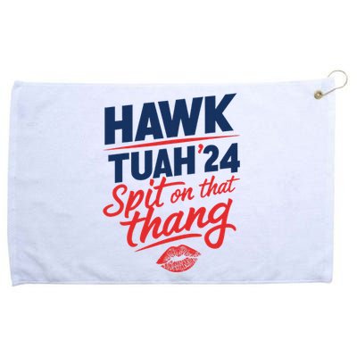 Hawk Tuah 2024 Funny Hawk Tush Design Grommeted Golf Towel