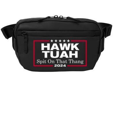 Hawk Tuah 24 Spit On That Thang Funny Quote Crossbody Pack