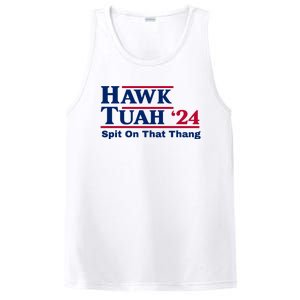 Hawk Tuah 24 Spit On That Thang Funny Quote PosiCharge Competitor Tank