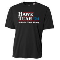 Hawk Tuah 24 Spit On That Thang Funny Quote Cooling Performance Crew T-Shirt