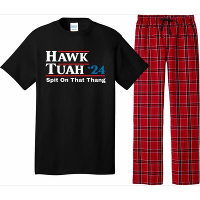 Hawk Tuah 24 Spit On That Thang Funny Quote Pajama Set