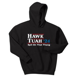 Hawk Tuah 24 Spit On That Thang Funny Quote Kids Hoodie