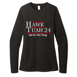 Hawk Tuah 24 Spit On That Thang Womens CVC Long Sleeve Shirt