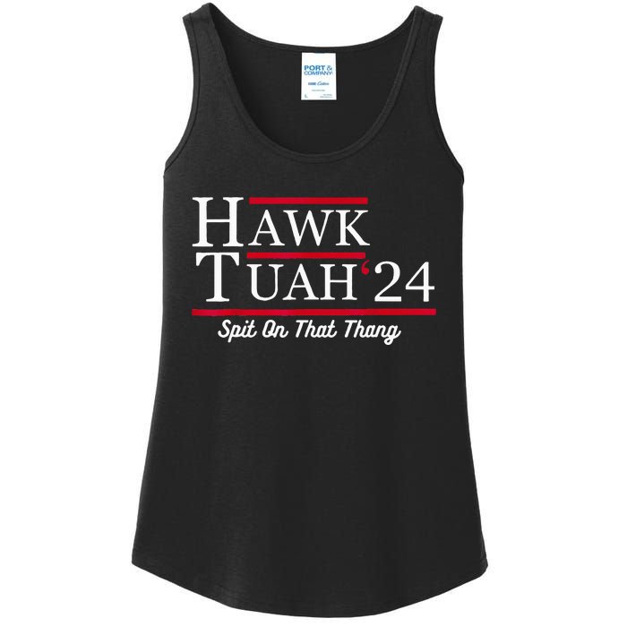 Hawk Tuah 24 Spit On That Thang Ladies Essential Tank