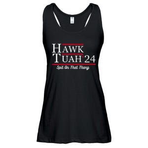 Hawk Tuah 24 Spit On That Thang Ladies Essential Flowy Tank