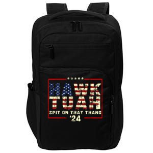 Hawk Tuah 24 Spit On That Thang Funny Quote Impact Tech Backpack