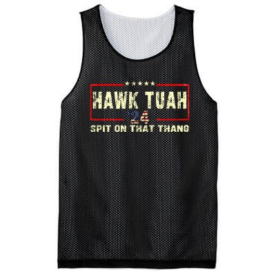 Hawk Tuah 24 Spit On That Thang Funny Quote Mesh Reversible Basketball Jersey Tank