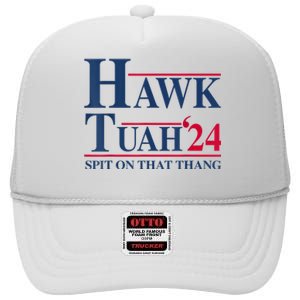 Hawk Tuah 24 Spit On That Thang High Crown Mesh Back Trucker Hat