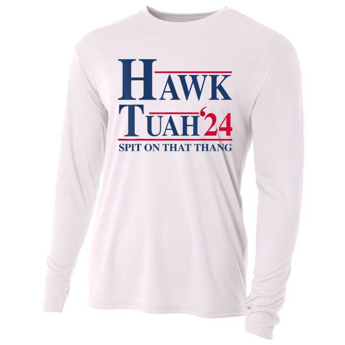 Hawk Tuah 24 Spit On That Thang Cooling Performance Long Sleeve Crew