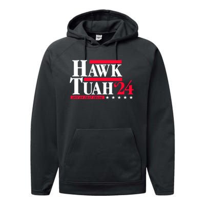 Hawk Tuah 24 Spit On That Thang Performance Fleece Hoodie