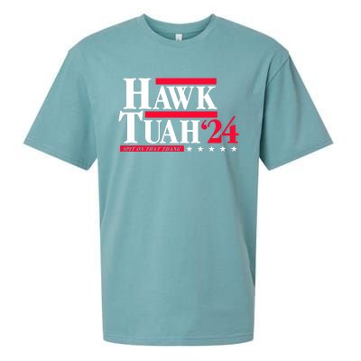 Hawk Tuah 24 Spit On That Thang Sueded Cloud Jersey T-Shirt