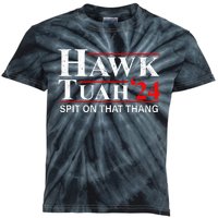 Hawk Tuah 24 Spit On That Thang Funny Presidential Candidate Kids Tie-Dye T-Shirt