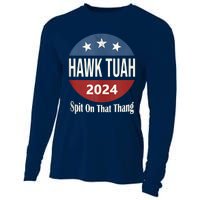 Hawk Tuah 24 Spit On That Thang Cooling Performance Long Sleeve Crew